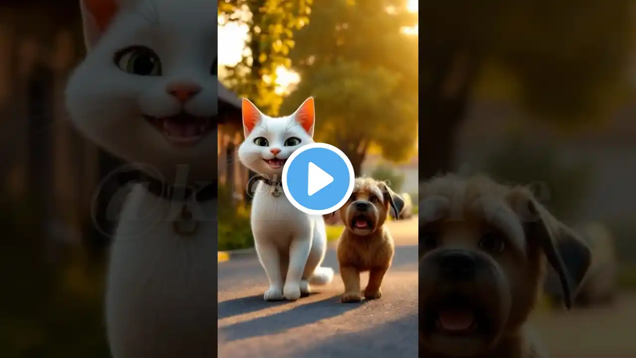 Cat and Dog Friendship#cat #catvideos #dog #shorts #kids #kidsvideo #kidsfun #fuuny #funnycats