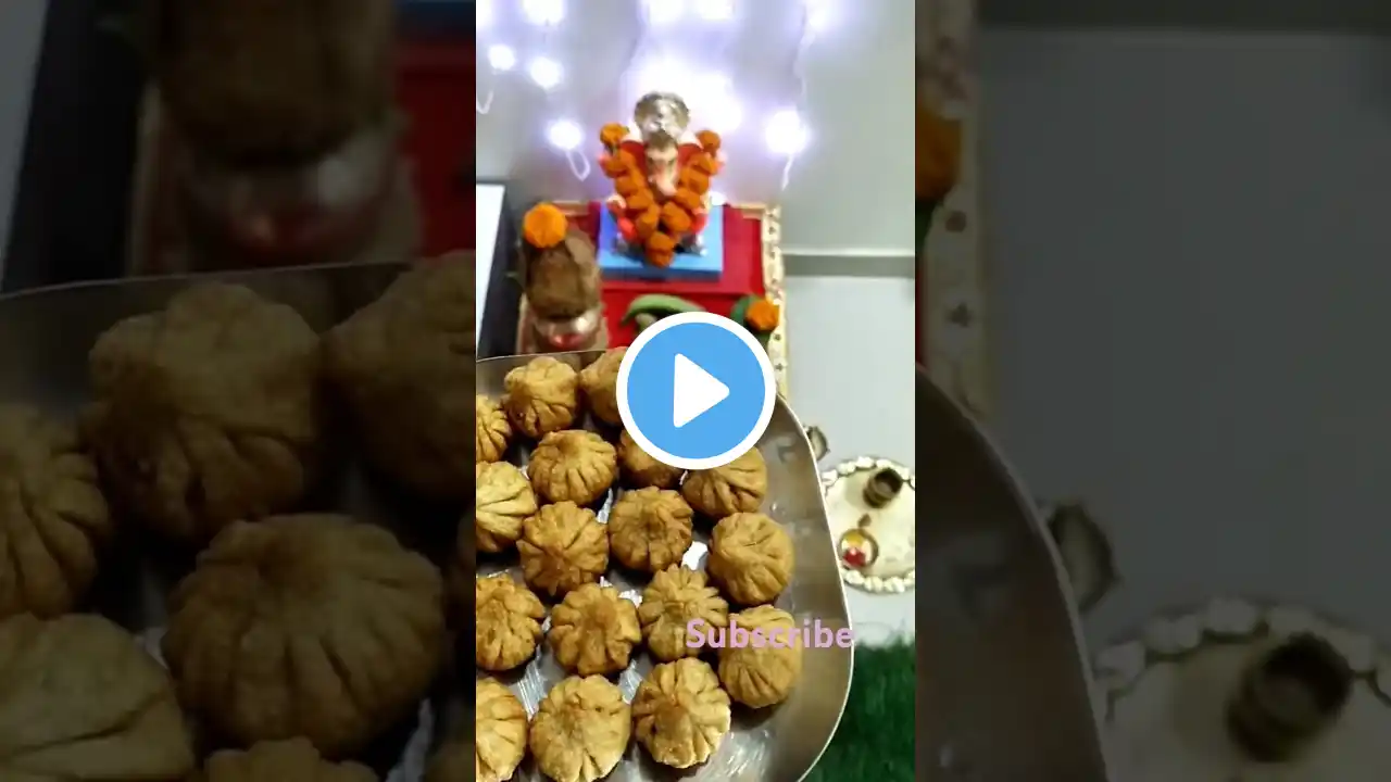 Ganapati Bappa Morya#shortvideo #Short#viralvideo#modak Arpan # मोदक