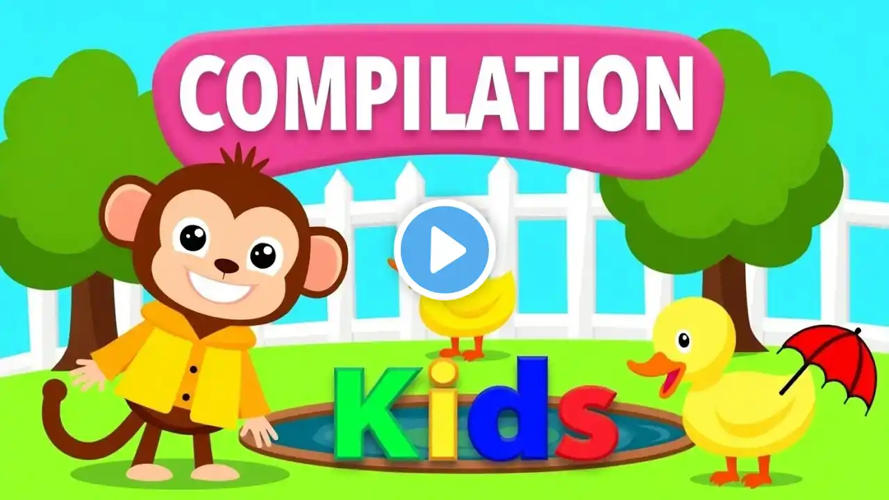 OLD MACDONALD | FIVE LITTLE DUCKS | FIVE LITTLE MONKEYS | NURSERY RHYMES | KIDS SONGS | Sara Kids