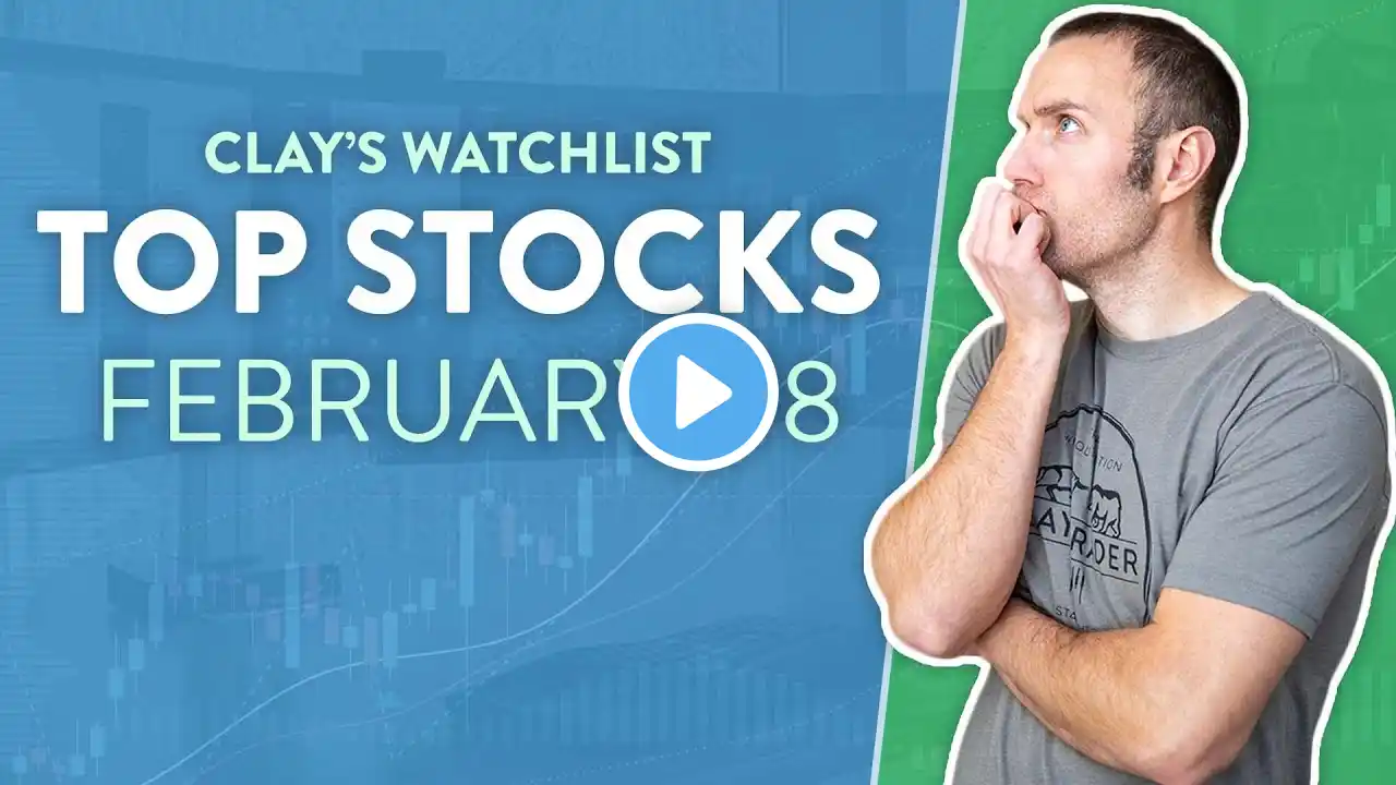 Top 10 Stocks For February 08, 2024 ( $PLTR, $HOLO, $SNAP, $NYCB, $AMC, and more! )