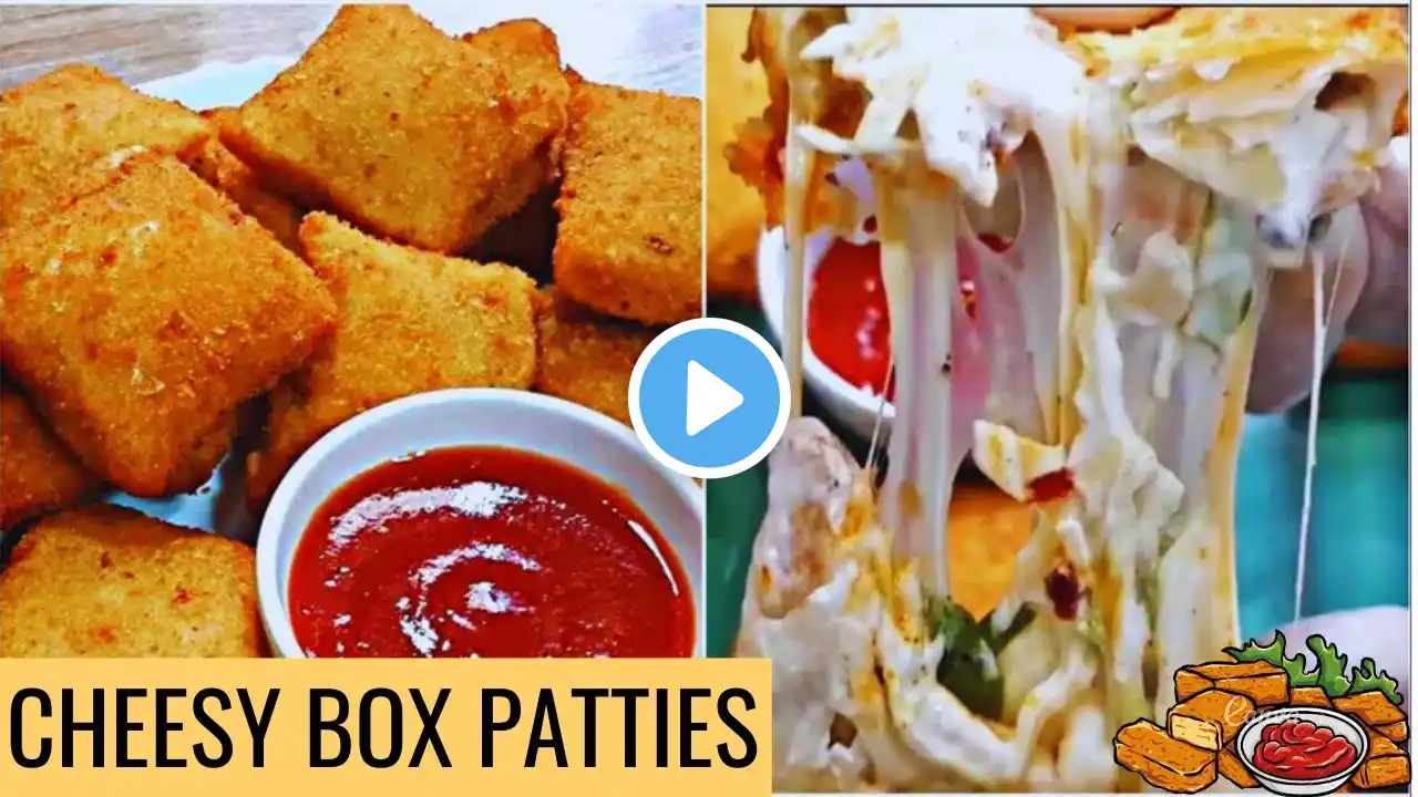 इफ्तार के लिये ज़बरदस्त चीज़ी चिकन बॉक्स पेटीस | Cheesy Chicken Box Patties | iftar 2023