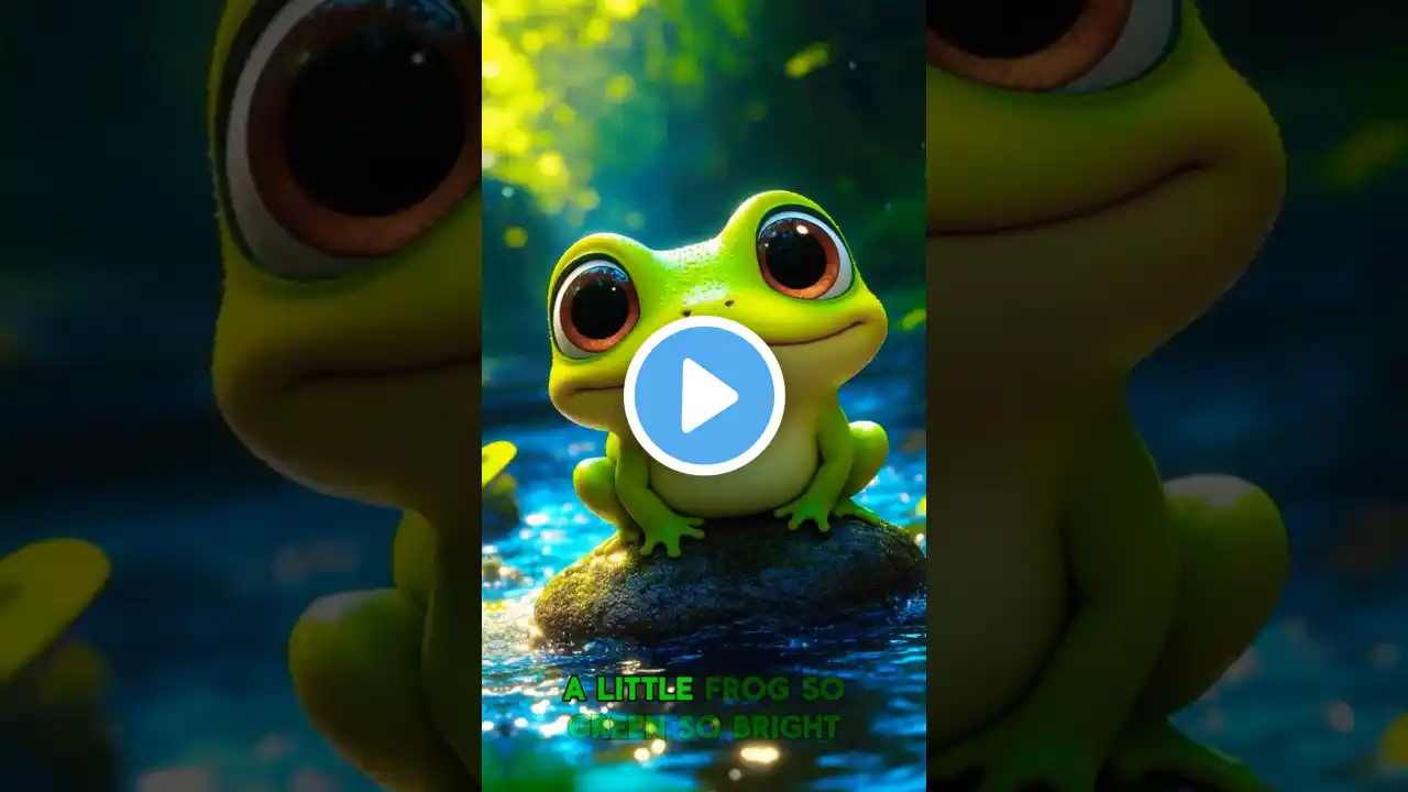 🐸✨ Froggy's Happy Dream! | Fun Kids Song – Sing, Dance & Splash! 🎶💦 #shorts #cuteanimals