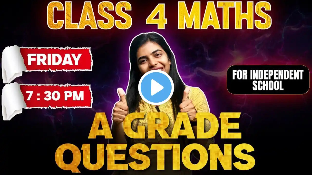 Class 4 Public Exam | Maths A Grade Questions  | Independent School | Exam Winner Class 4