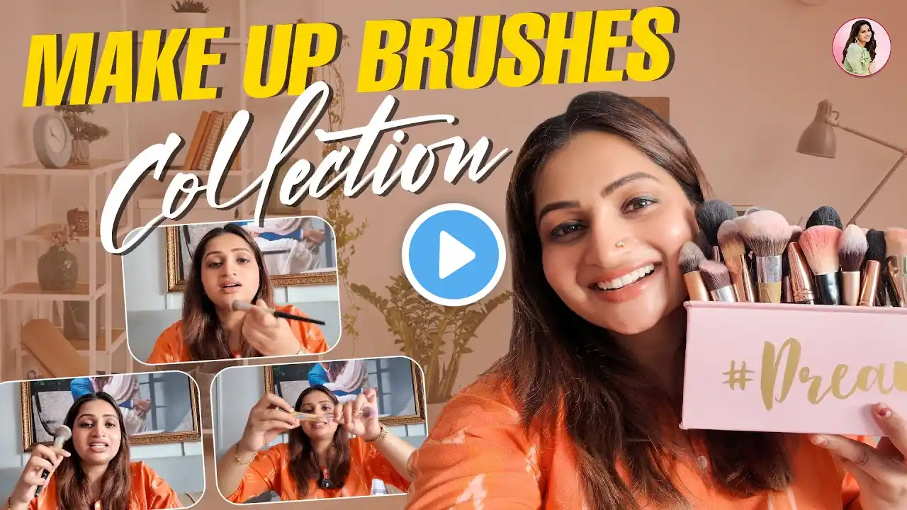 Nakshu’s Make Up Brushes Collection | Nakshathra Nagesh
