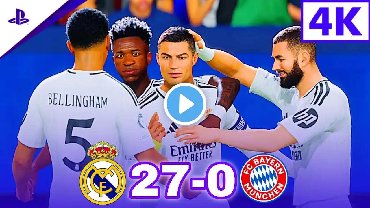 FC 25 - REAL MADRID - RONALDO, MBAPPE, | 4K VIDEO ULTRA HD 60FPS