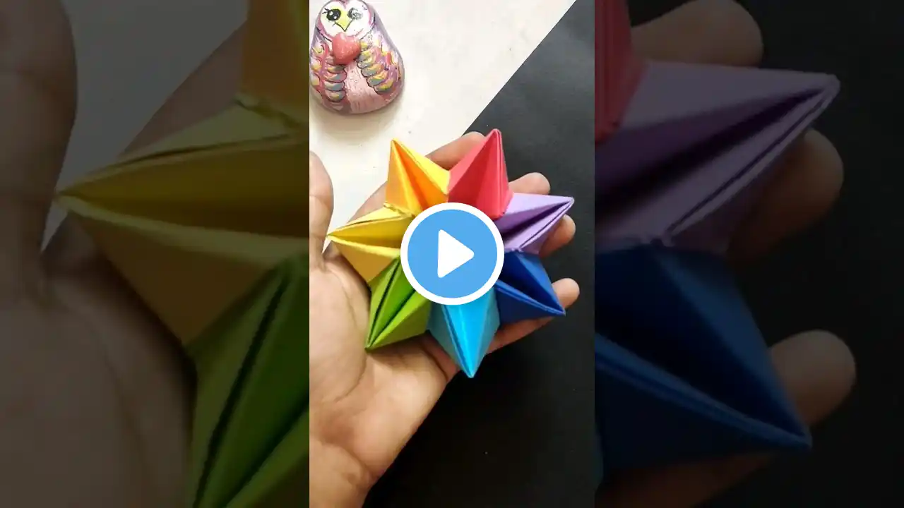 Rainbow Infinite Flip🌈✨ | Paper Crafts #viral #art #diy #trending #shorts #youtubeshorts #shortvideo