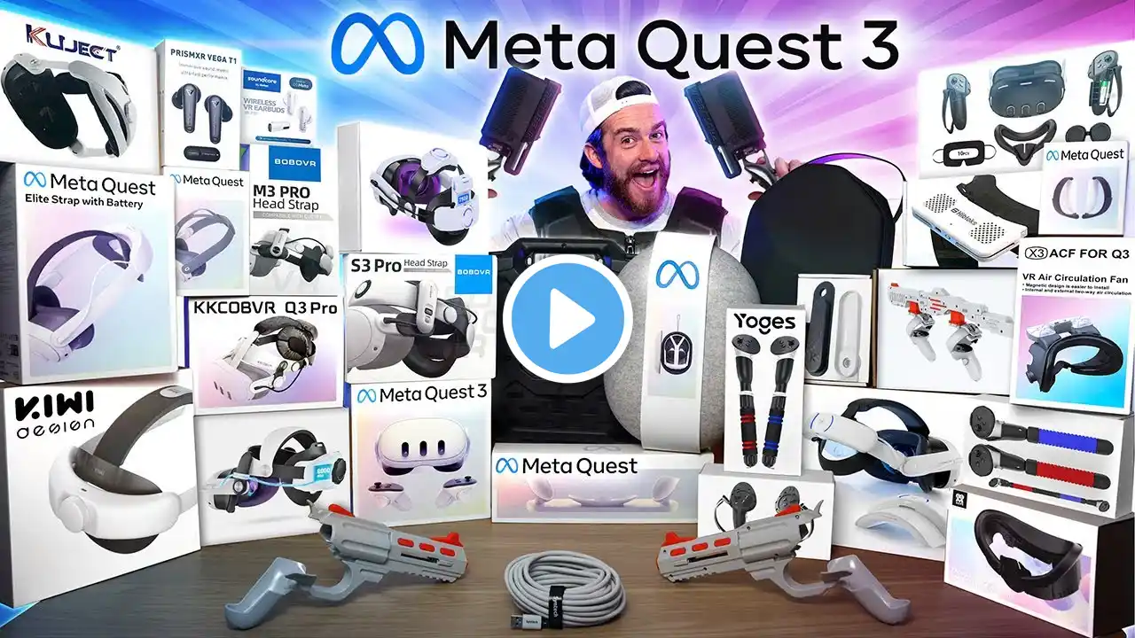 Meta Quest 3 Unboxing + Accessories - The Ultimate VR Bundle!