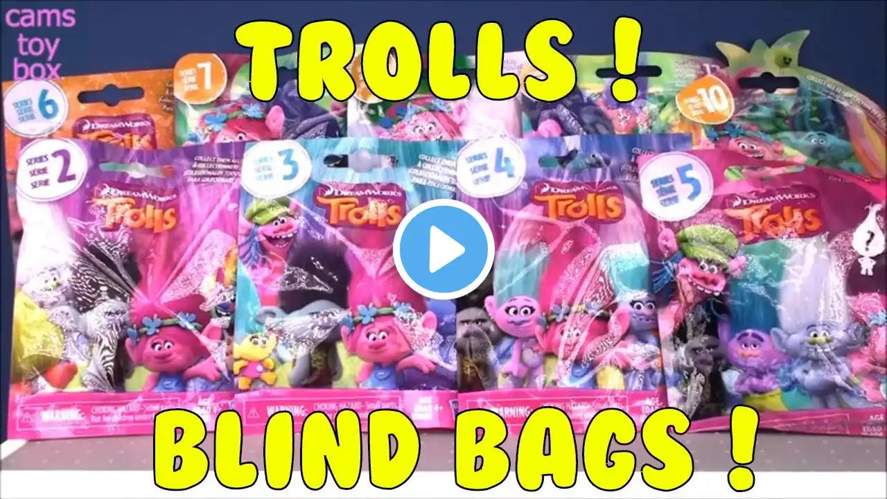 Trolls Blind Bags SERIES 2 3 4 5 6 7 8 9 10 OPENING Dreamworks TOYS