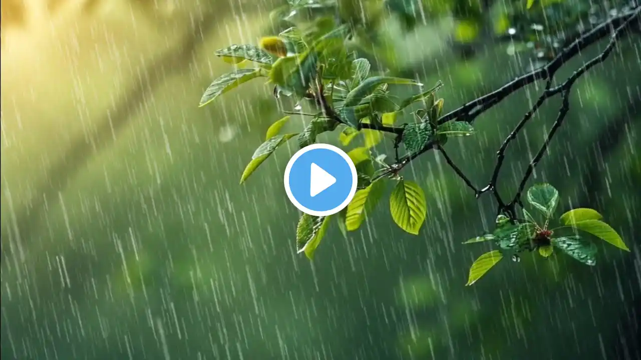 Heavy Rain in the Rainforest – Relaxing Thunder Sounds for Deep Sleep & Stress Relief