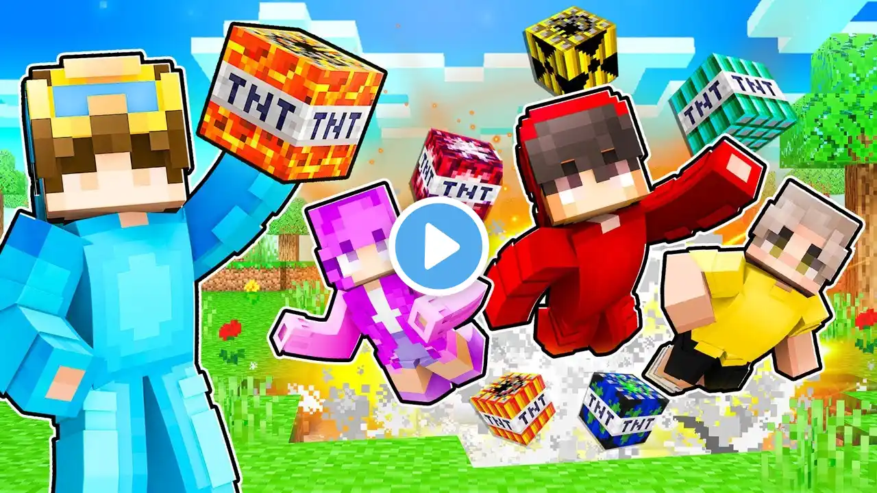 Using SUPER TNT To Prank My Friends In Minecraft!