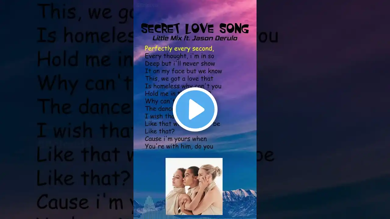 Little Mix ft. Jason Derulo - Secret Love Song (Lyrics) #shorts