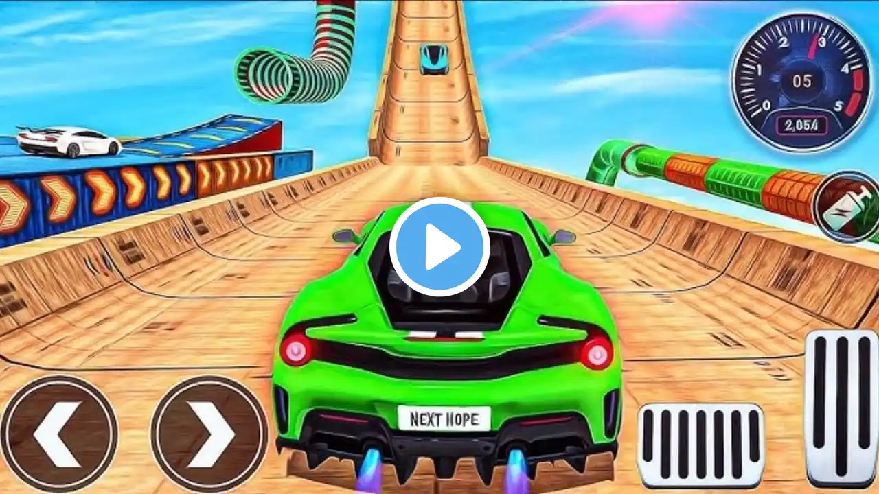 Mega Ramp Car Racing 3D -GT Car Stunts 3D  - Android Gameplay 🤩