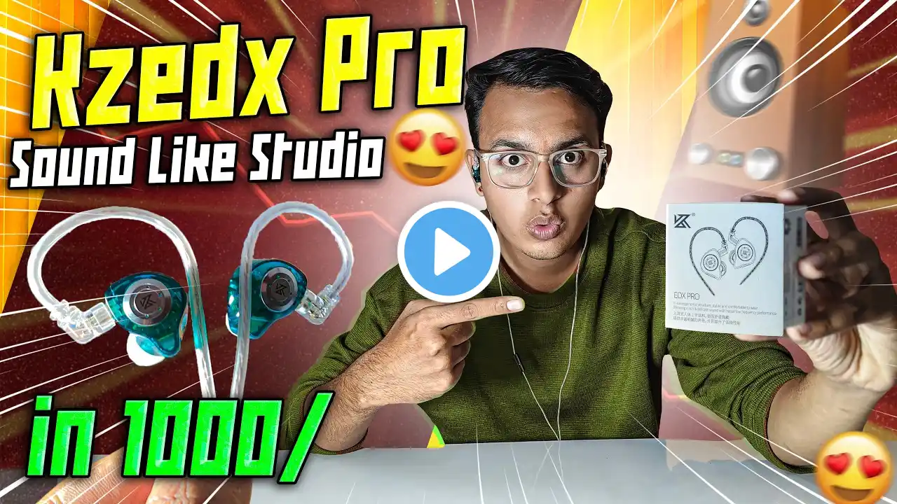 KZ EDX PRO X With Mic - Detailed Review Best Wired IEM Under 1000 in 2024 ⚡