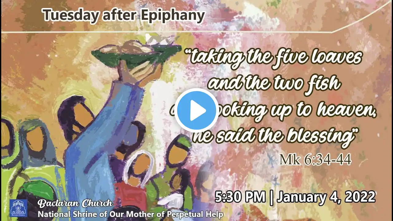 Baclaran Church Live Mass:  Tuesday after Epiphany