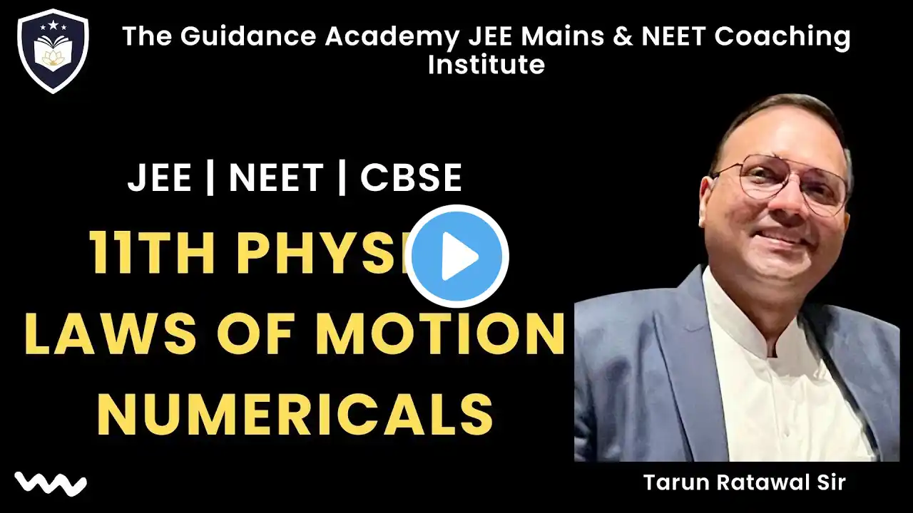 LAWS OF MOTION: CLASS 11 PHYSICS #neet #jee #cbse