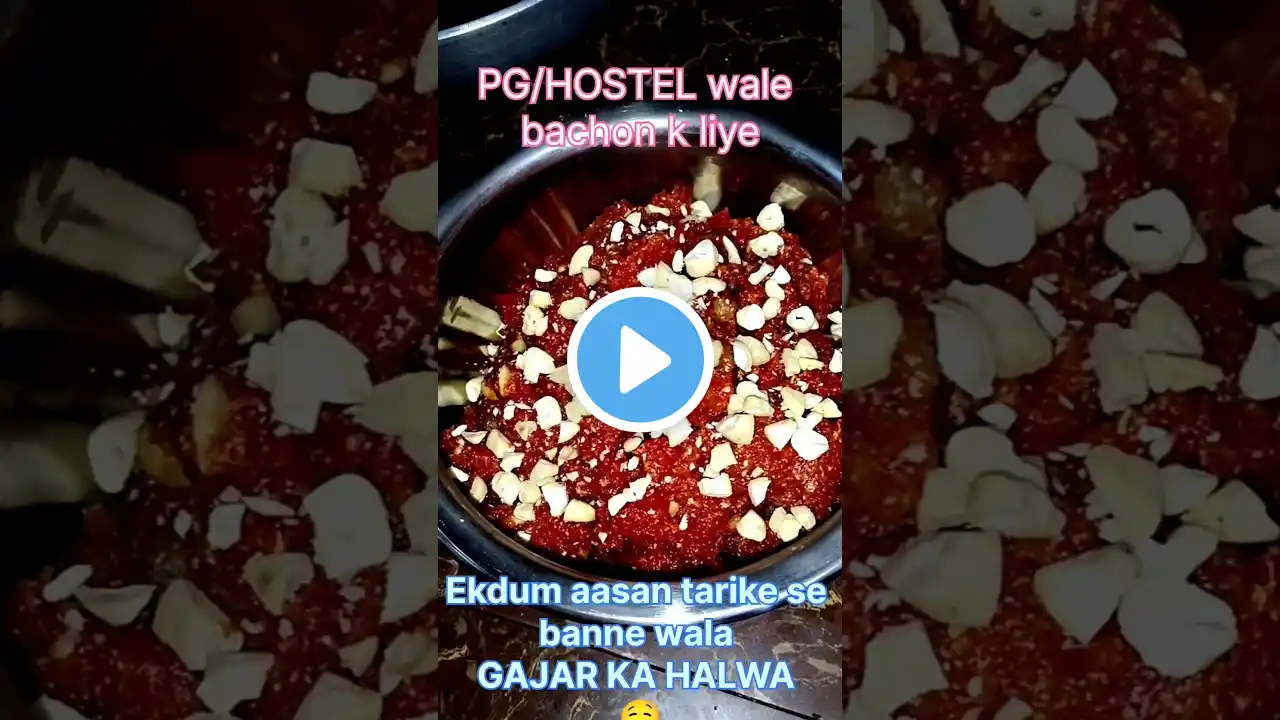 Gajar Ka Halwa Recipe🤤❤️| Easy Recipe #shortvideo #shorts #cooking #gajarkahalwa #viralvideo #food