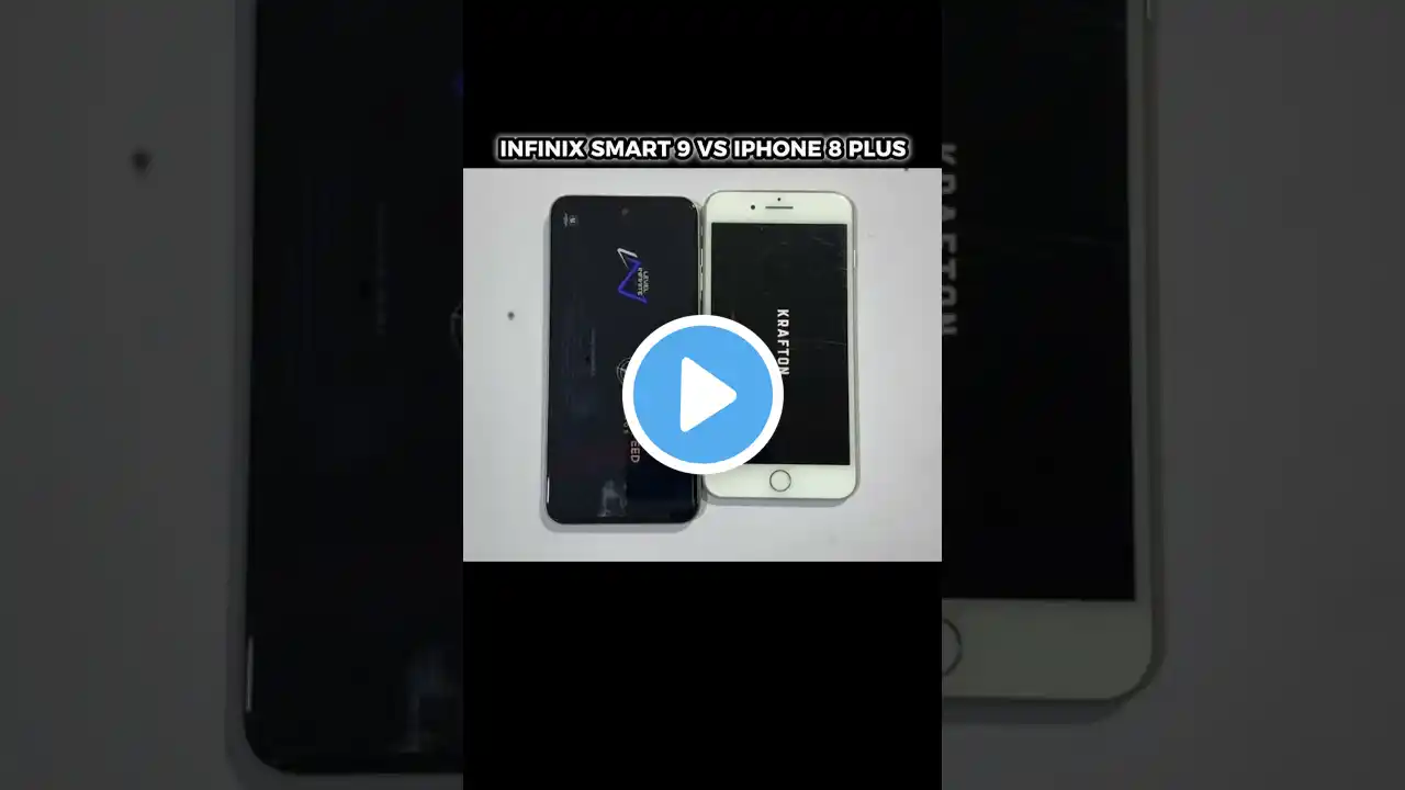 Infinix Smart 9 vs iPhone 8 Plus PUBG Test #infinix #iphone