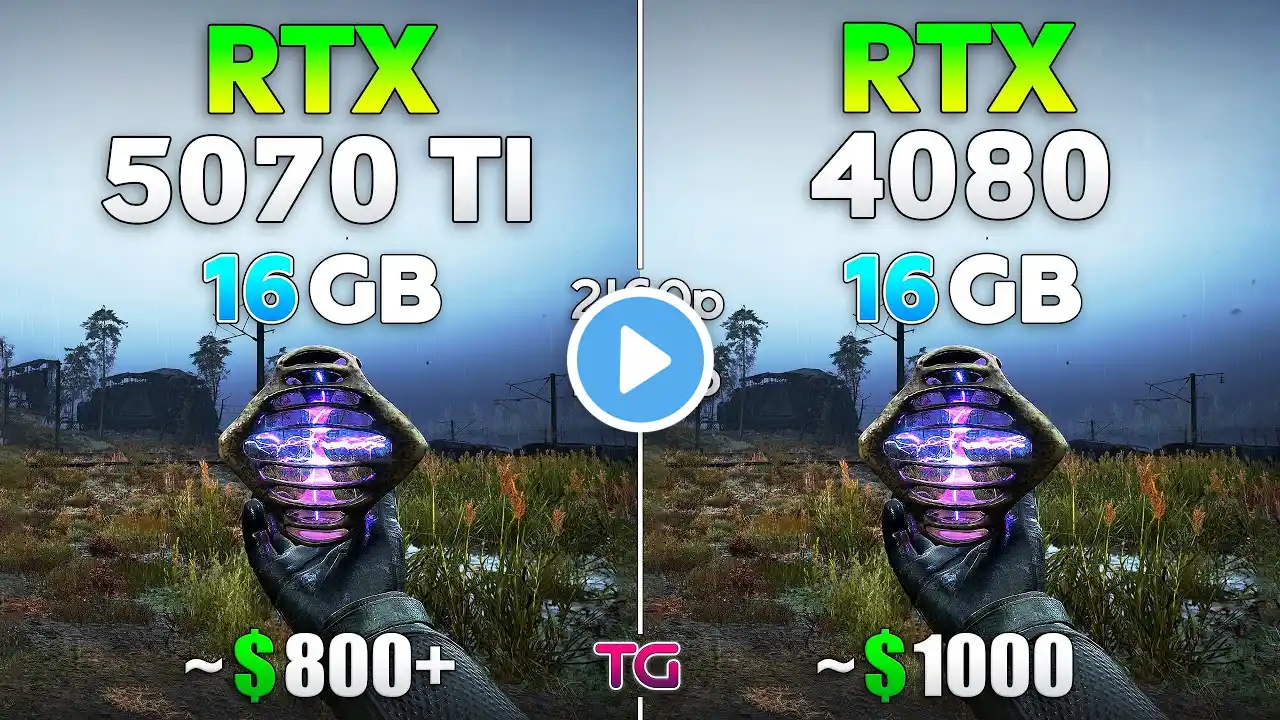 RTX 5070 Ti vs RTX 4080 - Test in 10 Games | 1440p & 4K