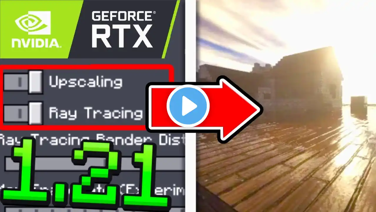 How To Enable RTX Shaders In Minecraft Bedrock 1.21!