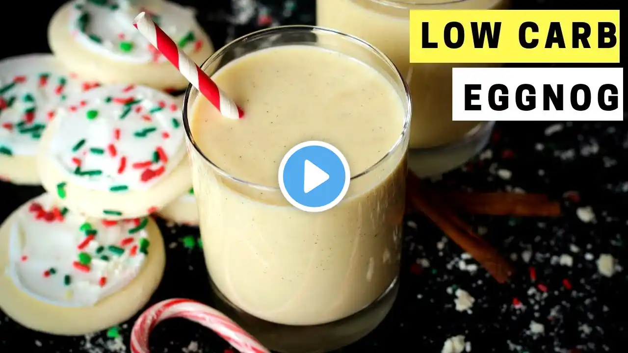 Low Carb Eggnog Recipe | How To Make Eggnog | Nonalcoholic + Homemade + Easy + KETO Friendly