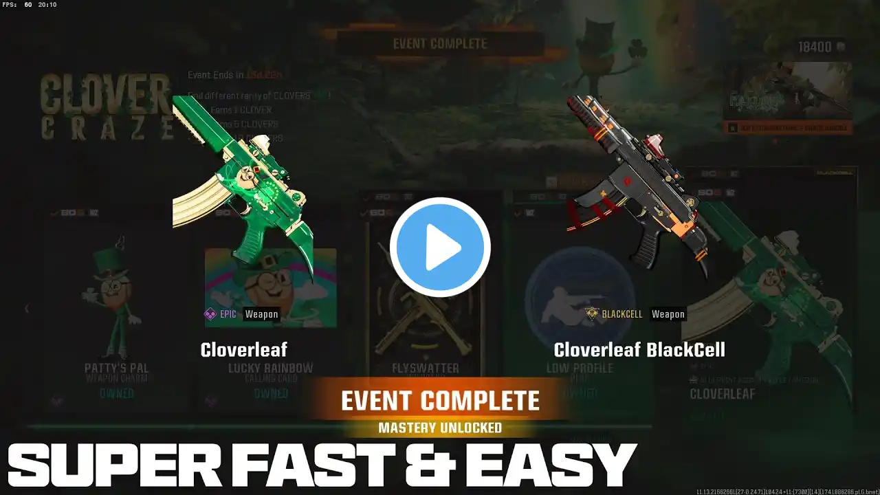 HOW TO CLAIM ALL 10 CLOVER CRAZE EVENT REWARDS FAST & EASY IN BLACK OPS 6 (FREE Blueprints & More)