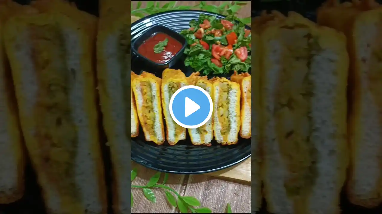 Crispy Sandwich Bread Pakoda | Iftar Special Recipes | #iftar #snack #shortsfeed