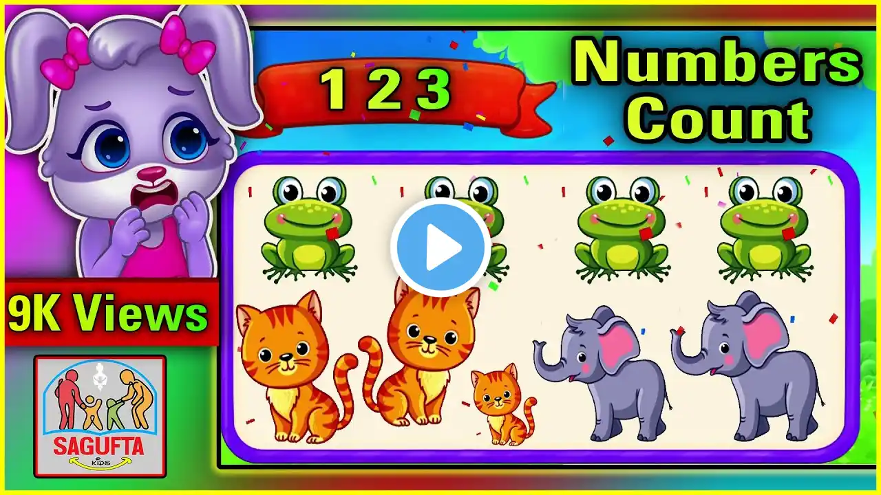 123 Numbers - Count & Tracing #11 Touch and Count 123 Number || Touch The Numbers from 1 to 20