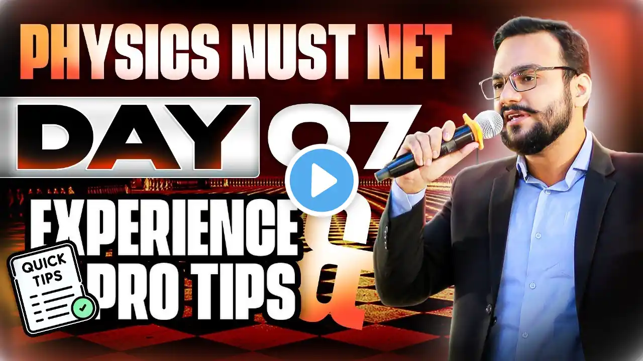 NUST NET 02 2025 Physics Solutions | NUST Physics Questions Explained | Nust Net 02 MCQS | PHYSICS
