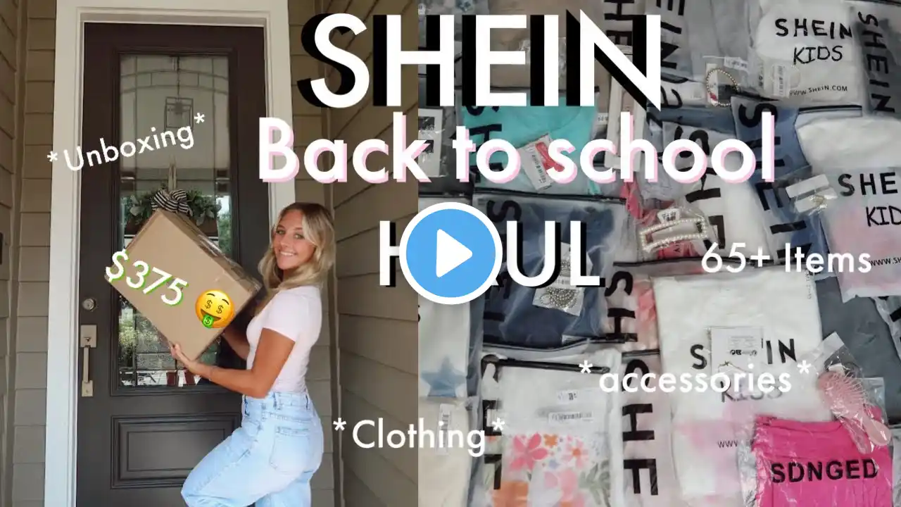 SHEIN BACK TO SCHOOL HAUL 2024! Unbox $350+, 60+ Items, clothes, and accessories with me!