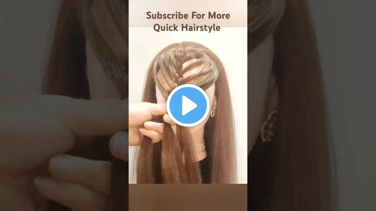 Super Quick & Easy Hairstyle | #shorts #trending #youtubeshorts #hairstyle ❤️