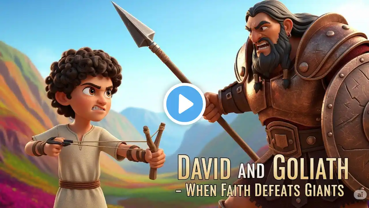 David and Goliath – When Faith Defeats Giants | AI Animation