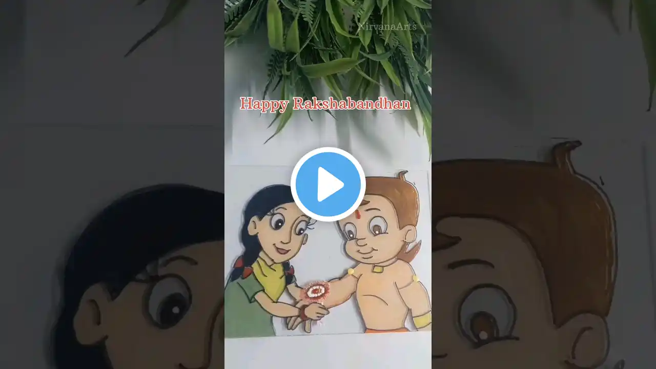 Rakshabandhan with Chhota Bheem and his sister Shivani ❤️#viral #trendingshorts #shortvideo