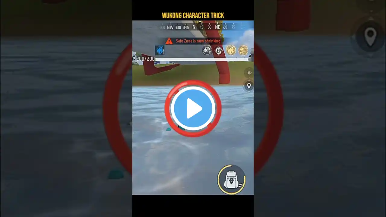 Wukong Character Trick 🔥 Best CharacterSkill For Water #freefireshorts #gtk111 #shortsfeed