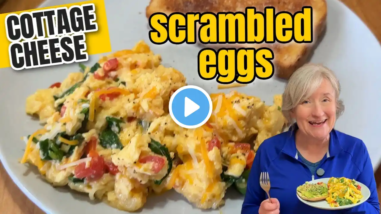 Get More Protein with Cottage Cheese Scrambled Eggs!