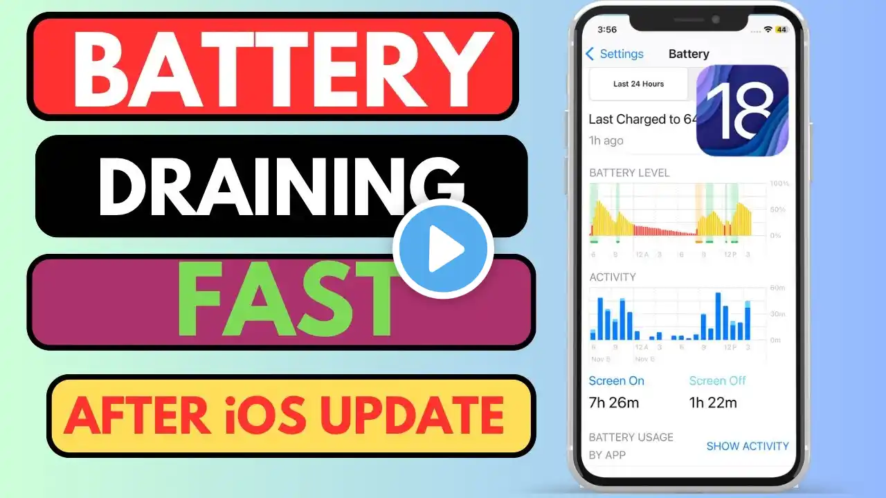 How To Fix iPhone Battery Draining Fast After iOS Update | iOS 18