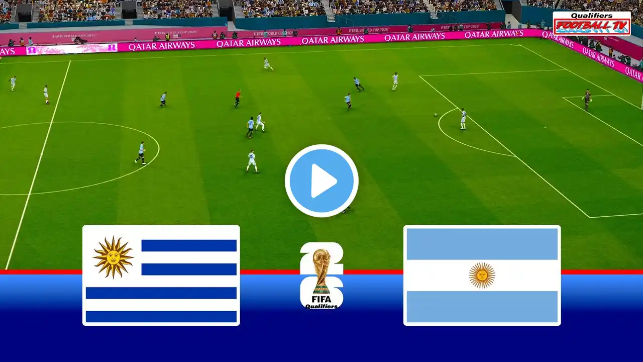 Uruguay vs Argentina | FIFA World Cup 2026 Qualifiers | Ft. Messi Valverde | PES 21 Game Simulation