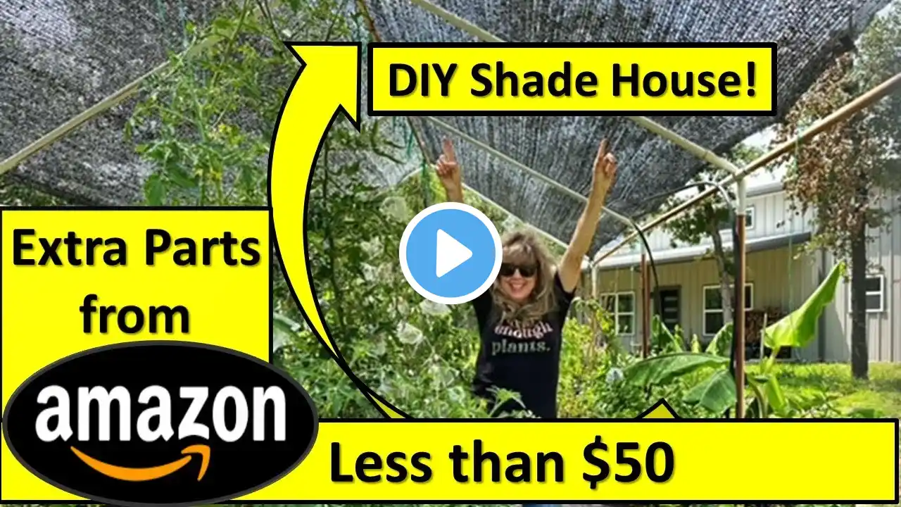 DIY Shade House #gardening #amazonfinds #gardenhacks #raisedgardenbeds
