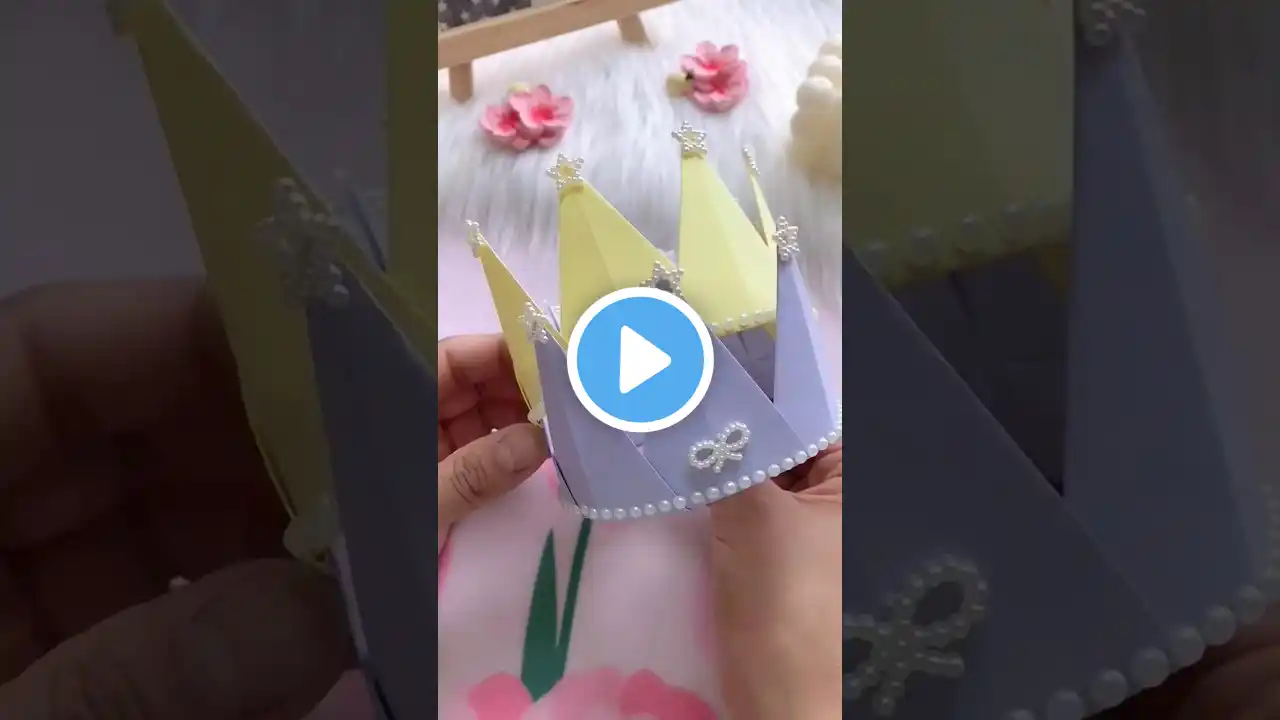 Crown make in Paper Craft 🤯 #shorts #trending #youtubeshorts #viralvideo