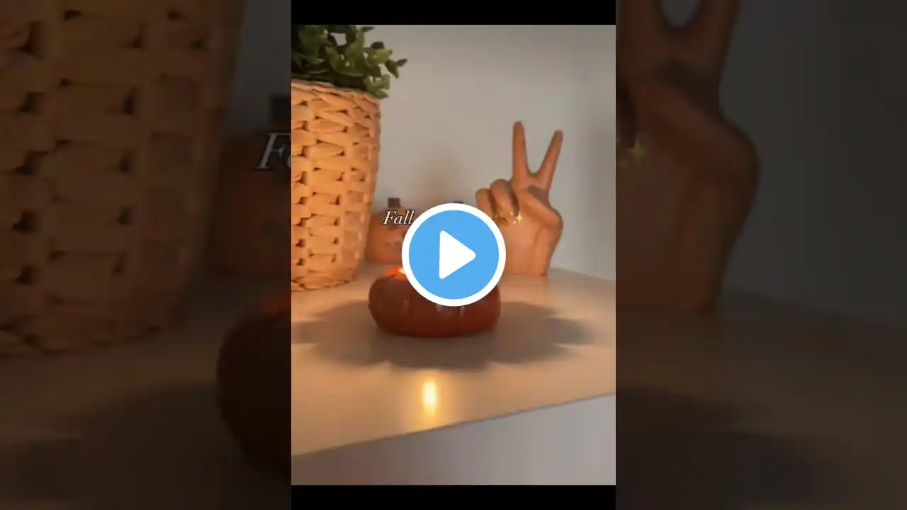 Diy Clay pumpkin candle Holder🕯️🫣#diy #trending #craft #clay#pumpkin candle Holder#jumidas-official