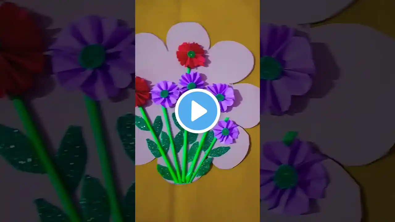 Beautiful paper craft wall hanging design part  2#short #video  #youtbeshort 🌸🌸