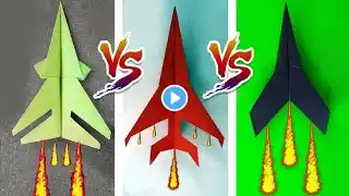 3 Easy Paper Airplanes That Fly Far: Super Sonic Plane Tutorial!