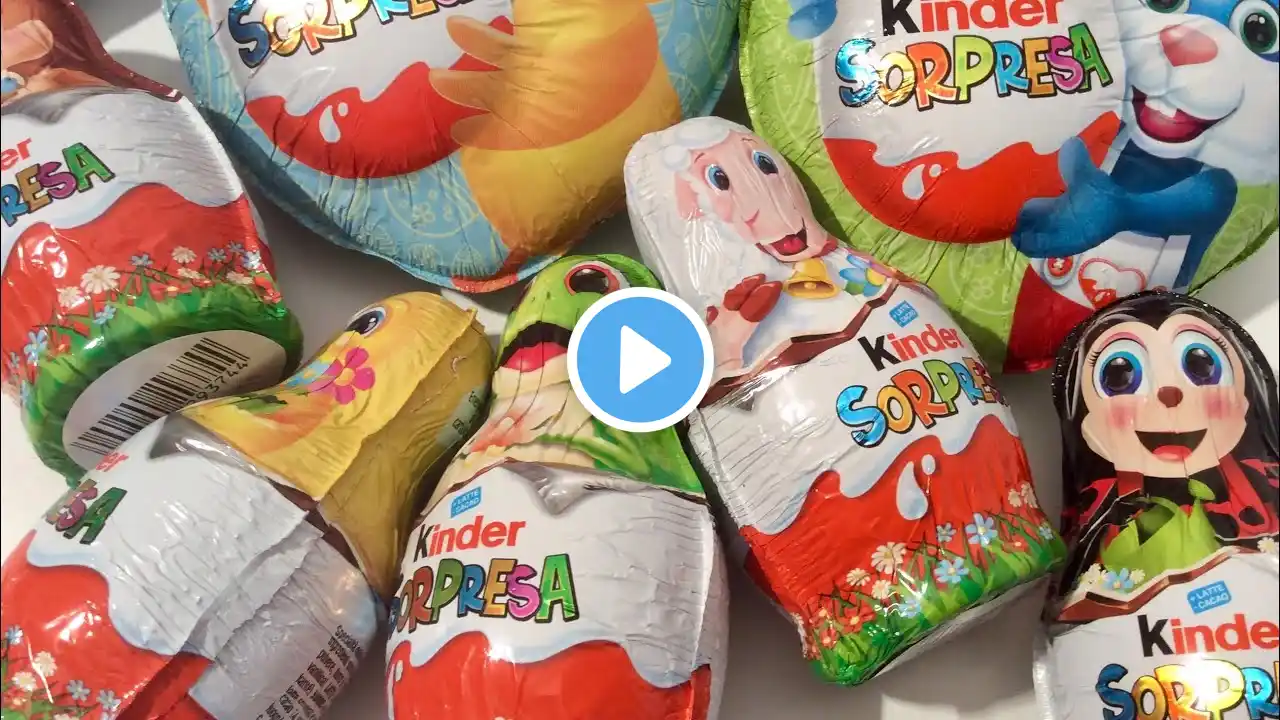 SUPER COMPILATION EASTER KINDER SURPRISE ASMR UNBOXING