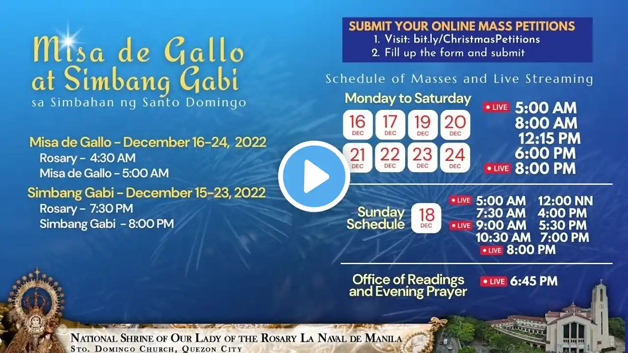 Ika-Anim na Araw ng Simbang Gabi - December 20, 2022