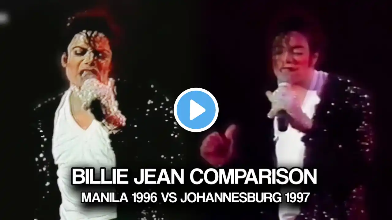 Michael Jackson | Billie Jean Live In Manila 1996 VS Johannesburg 1997