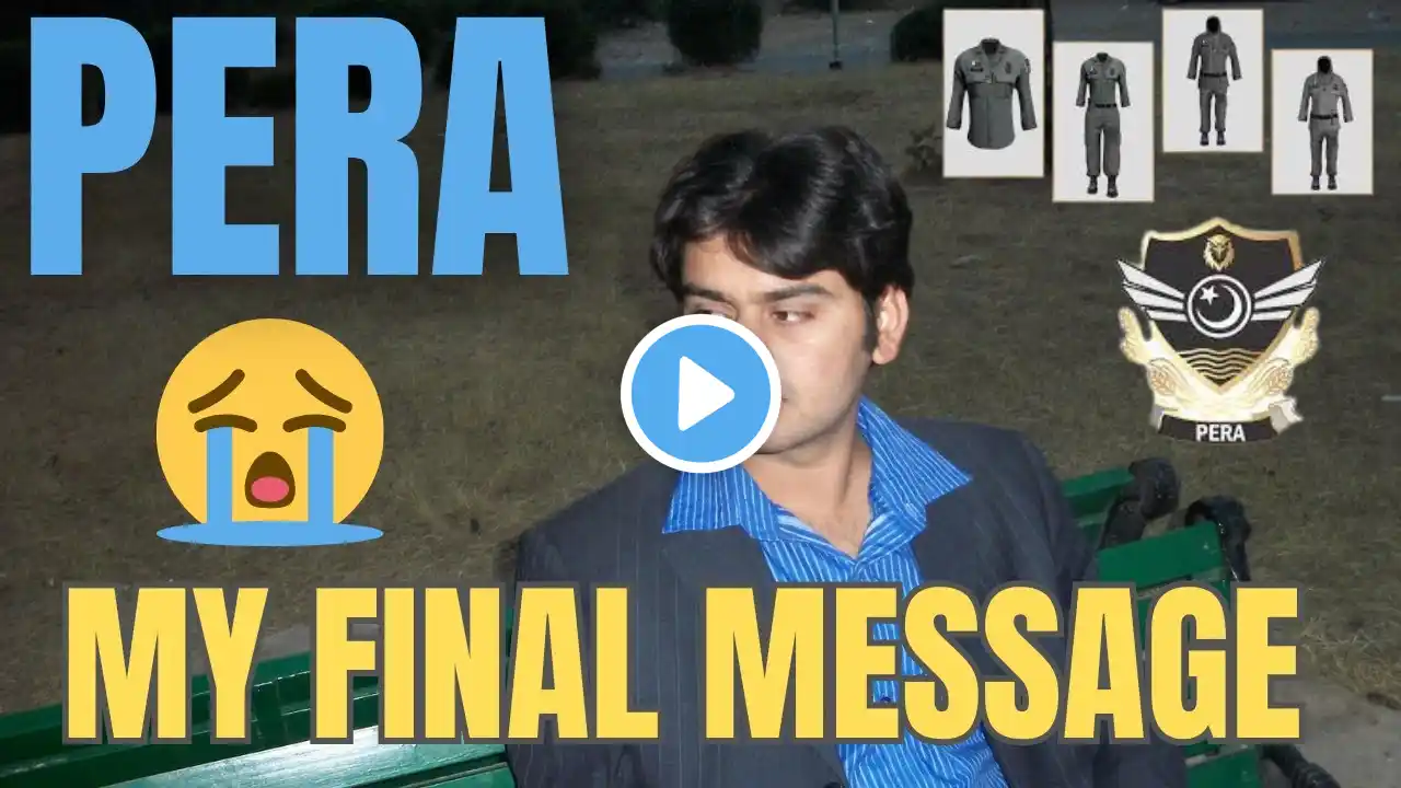 My Final Message to PERA Students and i uploaded a Practice paper of PERA 100 marks #pera