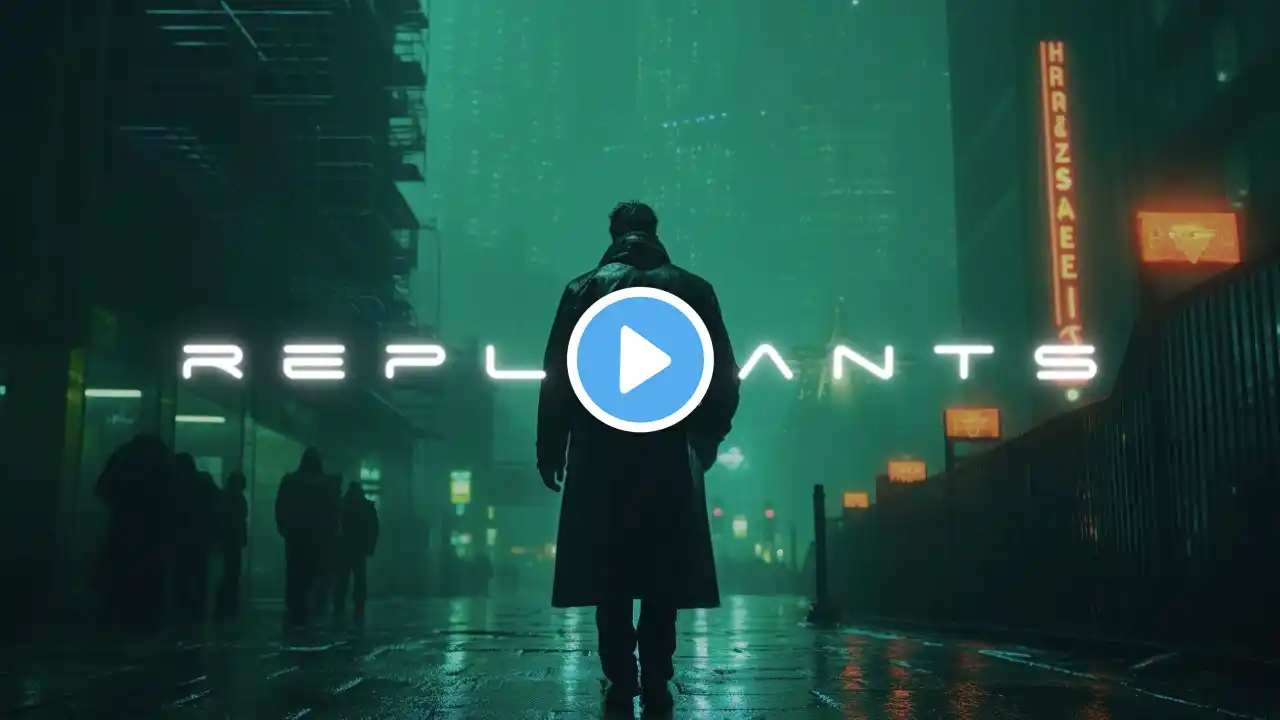 REPLICANTS - Blade Runner Ambient Music - 1 HOUR of Calming Synthwave Ambience [MOODY]