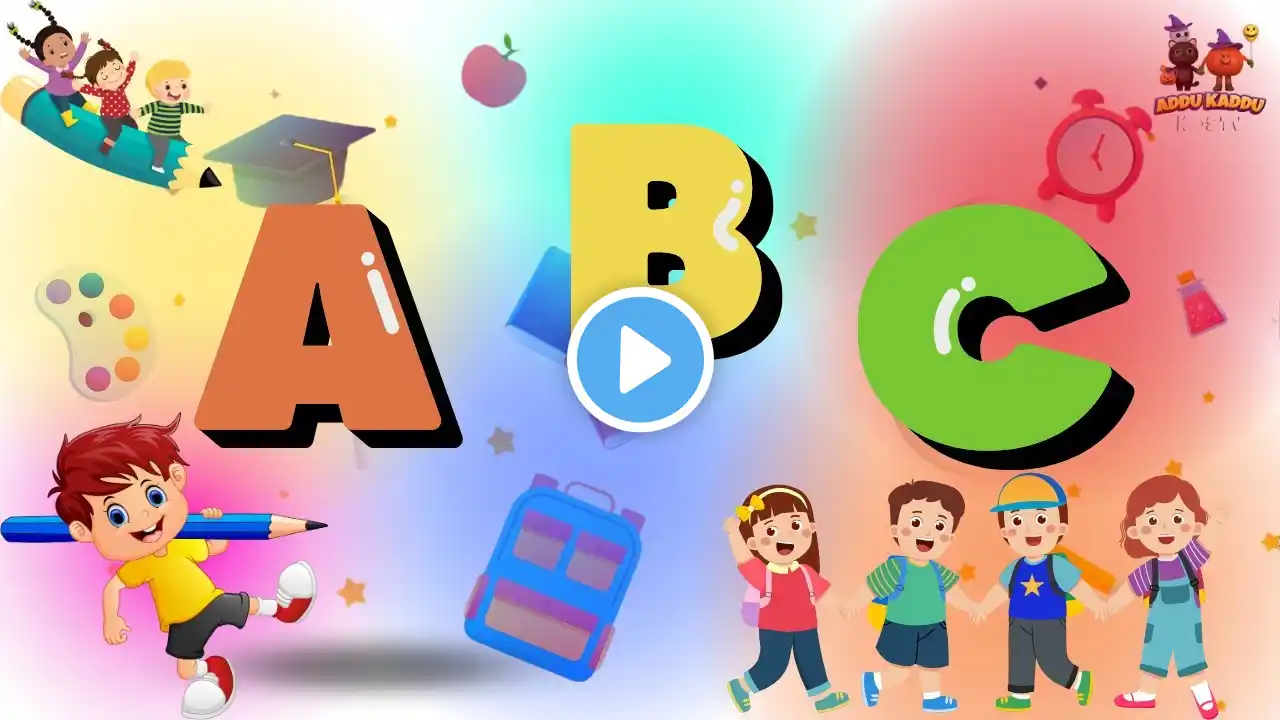 ABCD Alphabets | A to Z English Alphabets - ABC Songs and Rhymes Learn | Addu Kaddu Kids TV