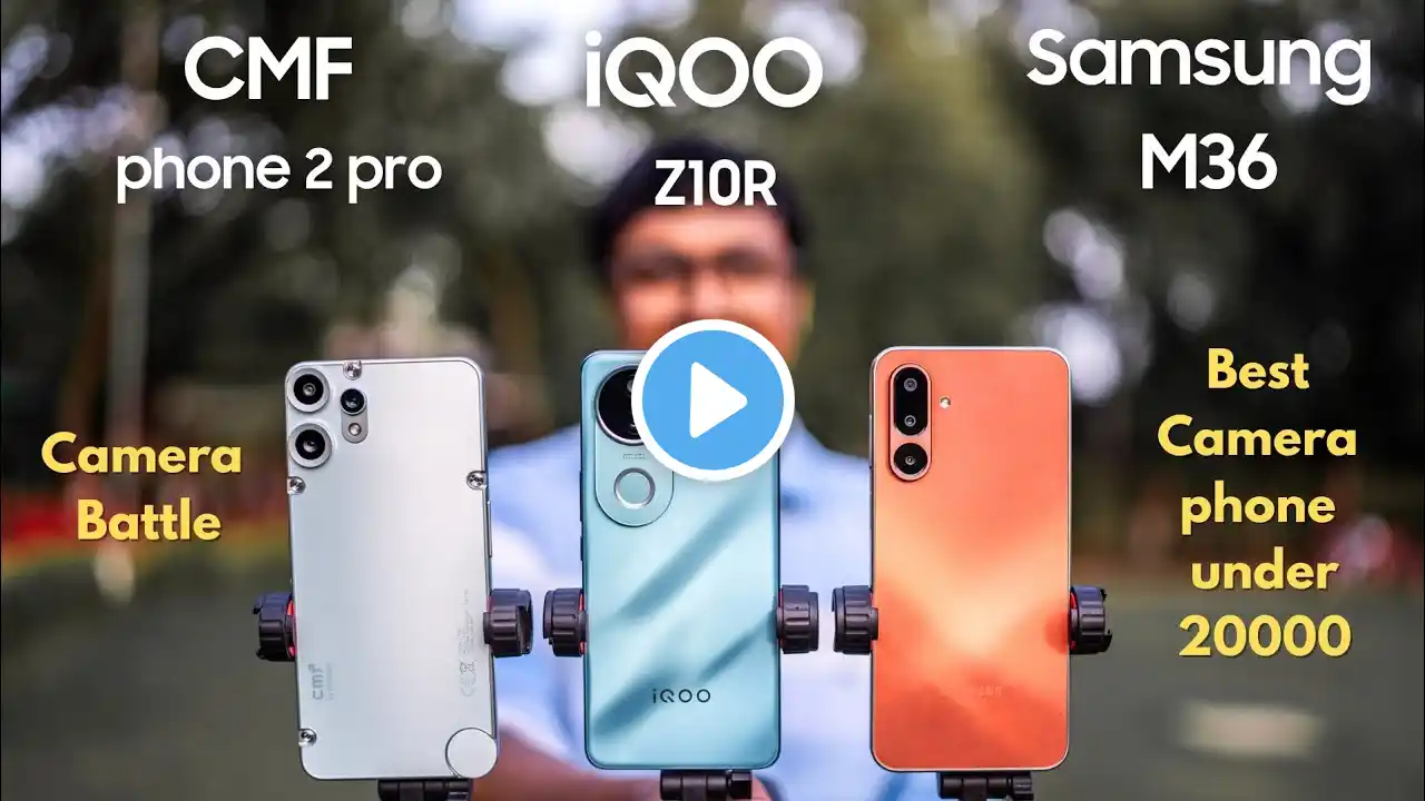 iQOO Z10 R vs CMF Phone 2 Pro vs Samsung Galaxy M36 | Camera Comparison