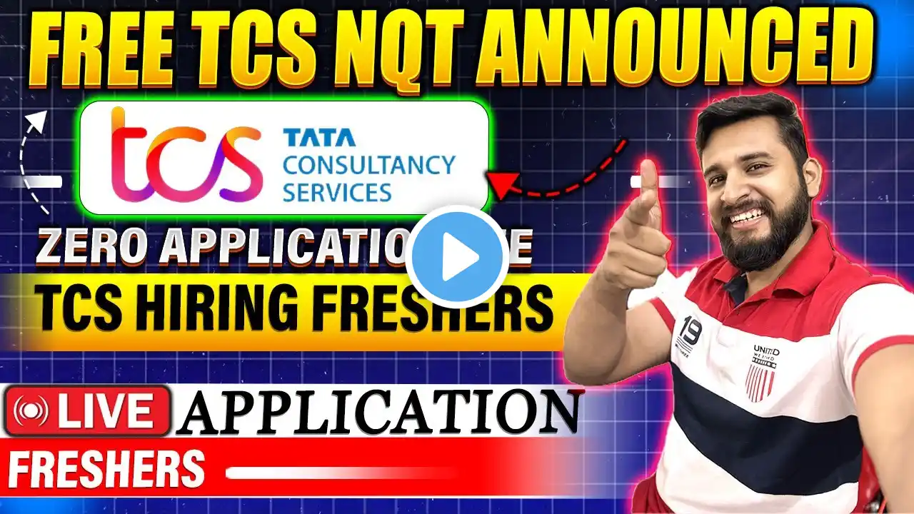 😍FREE TCS BIGGEST MEGA HIRING ANNOUNCED |🔥FREE TCS NQT ANNOUNCED🔴DON'T APPLY WITHOUT WATCHING THIS