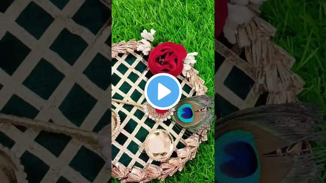 Roli chawal platter💚#rolichawal #rakshabandhan #rakhi #thali #diy #youtubeshorts #viral #handmade